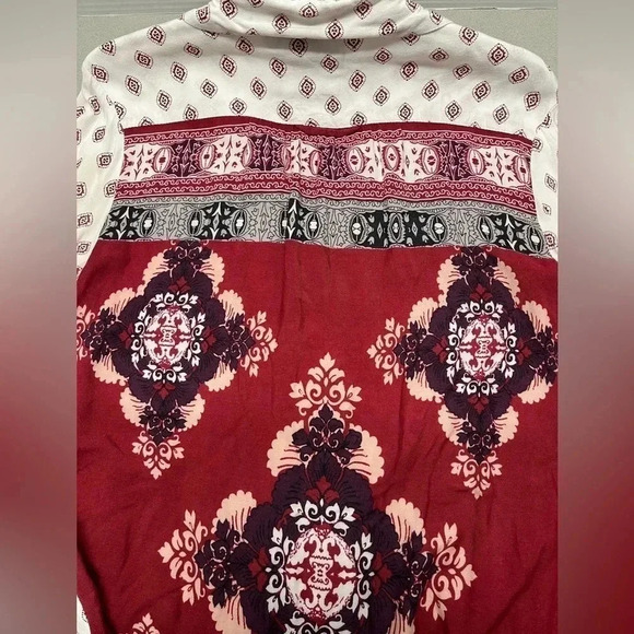 STYLE & CO FLORAL PRINT LONG SLEEVE SHIRT BLOUSE SIZE PETITE M - Picture 6 of 7